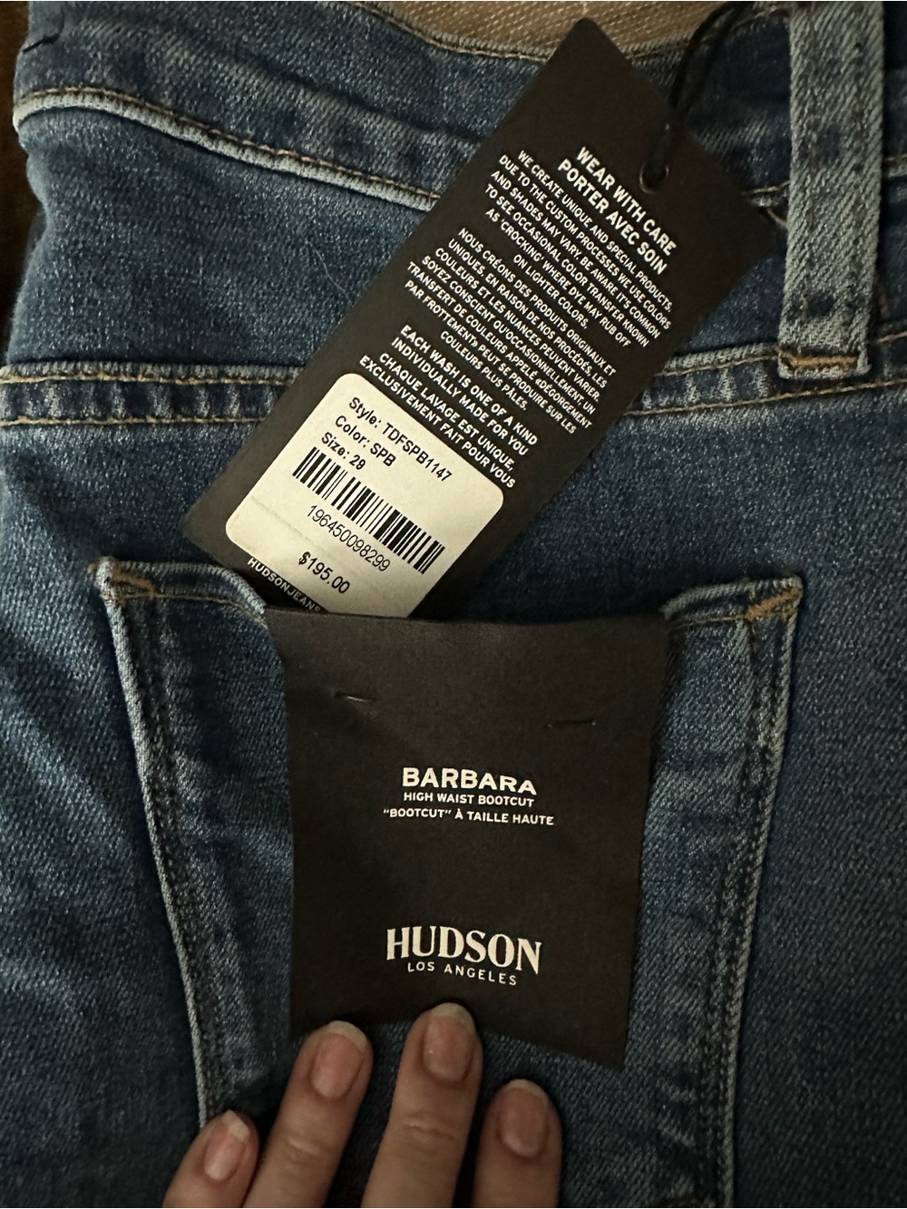 Hudson “Barbara” Tall. NWT